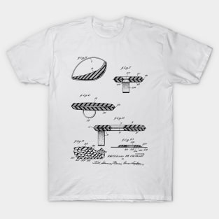 Foot Cushion Vintage Patent Hand Drawing T-Shirt